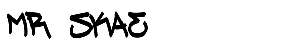 Mr Skae font preview